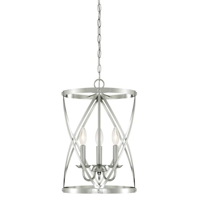 Westinghouse Westinghouse - Isadora Three-Light, Base E12 Lamp - Brushed Nickel