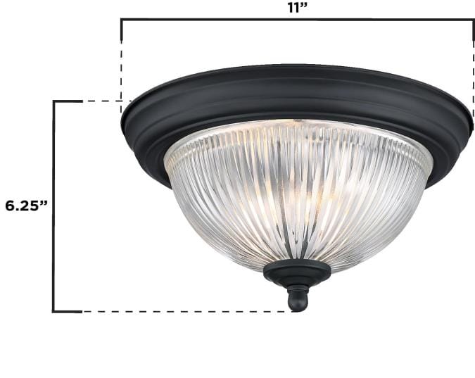 Westinghouse Westinghouse - LED Flush, 11 in - Matte Black