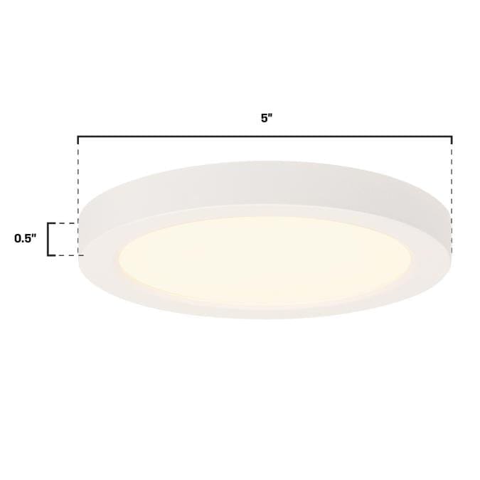 Westinghouse Westinghouse - LED Flush, 5 In, 11W, 5-CCT, Integrated - White