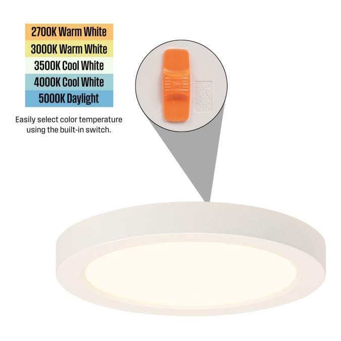Westinghouse Westinghouse - LED Flush, 7 In, 17W, 5-CCT, Integrated - White