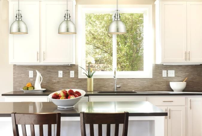 Westinghouse Westinghouse - Madras One-Light, Base E26 Medium - Hammered Brushed Nickel