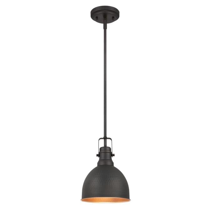 Westinghouse Westinghouse - Madras One-Light, Base E26 Medium - Hammered Oil Rubbed Bronze