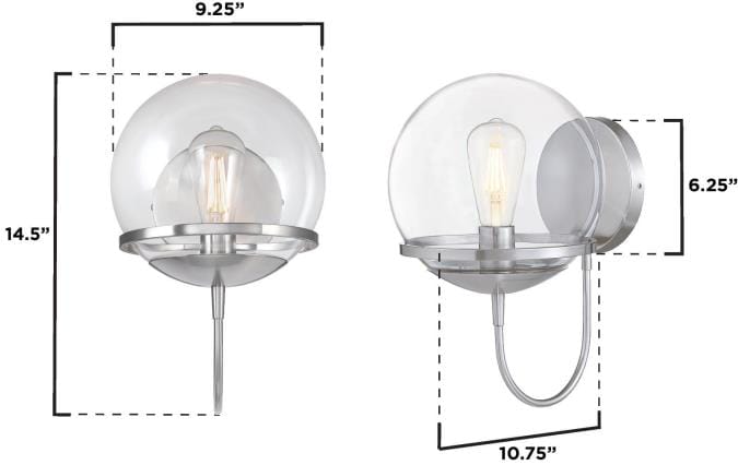 Westinghouse Westinghouse - Marla, One-Light, Base E26 Medium - Brushed Nickel