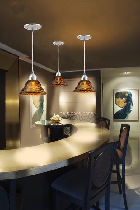 Westinghouse Westinghouse - Mini Pendant, Base E26 Medium - Brushed Nickel