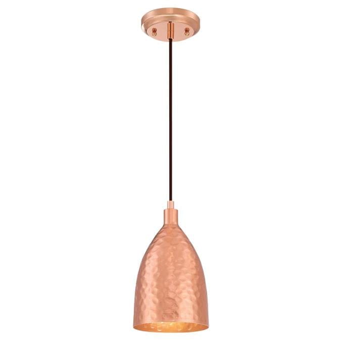 Westinghouse Westinghouse - Mini Pendant, Base E26 Medium - Hammered Copper Finish