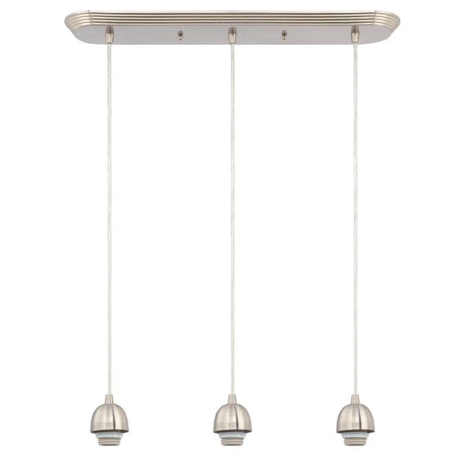 Westinghouse Westinghouse - Mini Pendant, Three Lights,  Base E26 Medium - Brushed Nickel