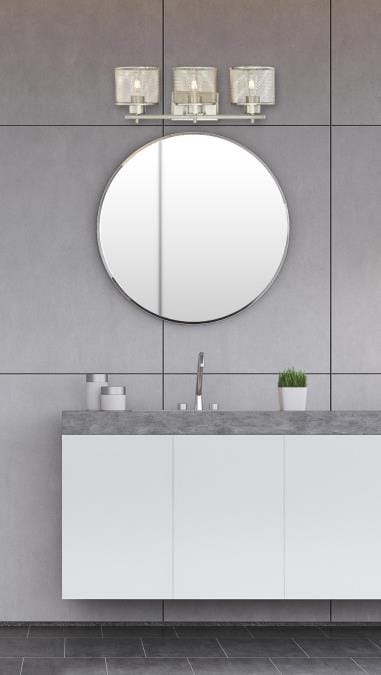 Westinghouse Westinghouse - Morisson, Three Light, Base E26 Medium - Brushed Nickel