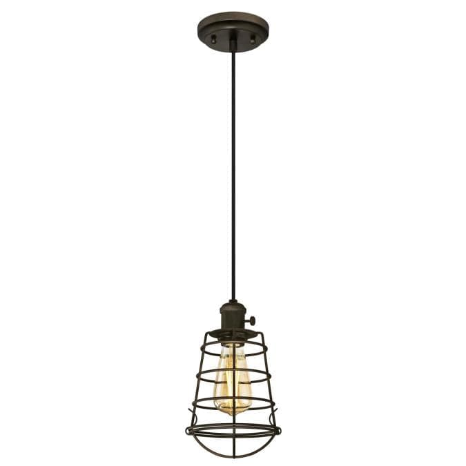 Westinghouse Westinghouse - Nolan Mini Pendant, Base E12 Lamp - Oil Rubbed Bronze