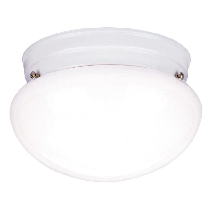 Westinghouse Westinghouse - One-Light Indoor Flush, Base E26 Medium - White