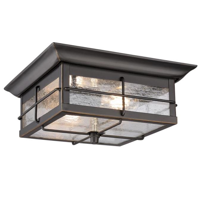 Westinghouse Westinghouse - Orwell, Flush Light, Two light, Base E26 Lamp - Oil Rubbed Bronze