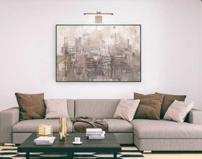 Westinghouse Westinghouse - Picture LED Light, 17 in, Integrated, 3000K, 15W - Antique Brass