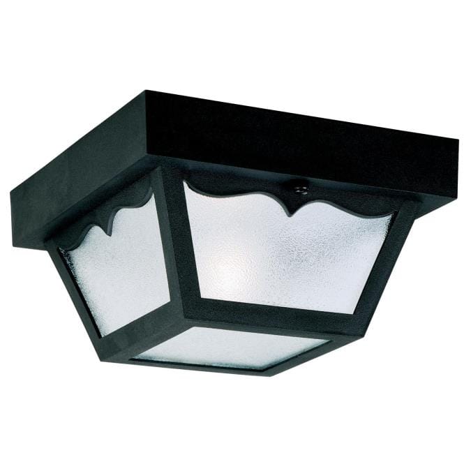 Westinghouse Westinghouse - Polypropylene Flush light, 8 in, Base E26 Medium - Black