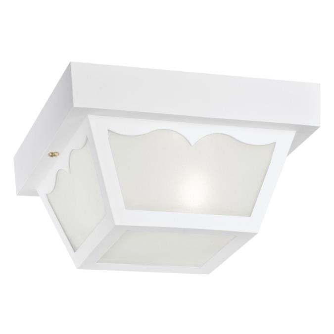 Westinghouse Westinghouse - Polypropylene Flush light, 8 in, Base E26 Medium - White