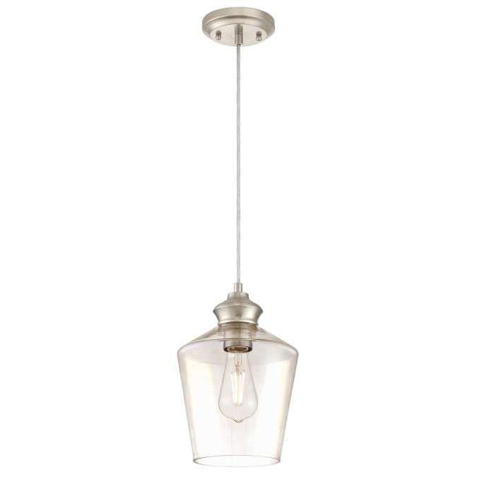 Westinghouse Westinghouse - Ramsey Mini Pendant, Base E26 Medium - Brushed Nickel