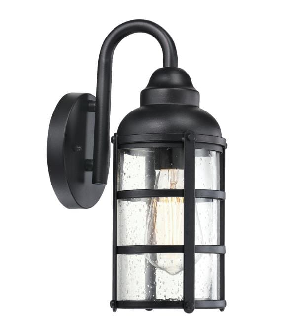 Westinghouse Westinghouse - Rezner, Wall Fixture,  Base E26 Lamp - Textured Black and Barnwood
