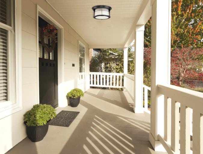 Westinghouse Westinghouse - Senecaville, Flush Light, Two light, Base E26 Lamp - Weathered Bronze