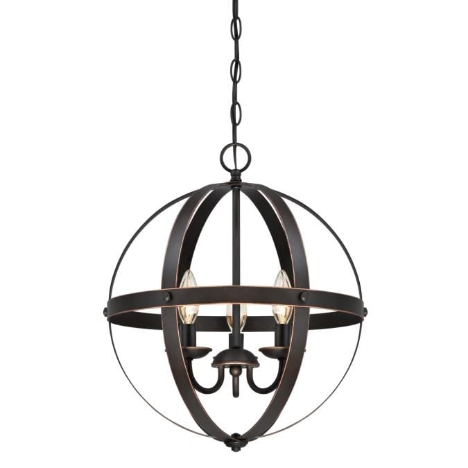 Westinghouse Westinghouse - Stella Mira Three-Light, Base E12 Lamp - Oil Rubbed Bronze