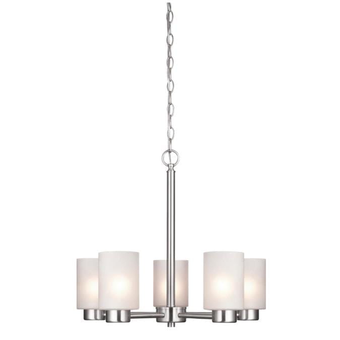Westinghouse Westinghouse - Sylvestre Five-Light, Base E26 Medium - Brushed Nickel