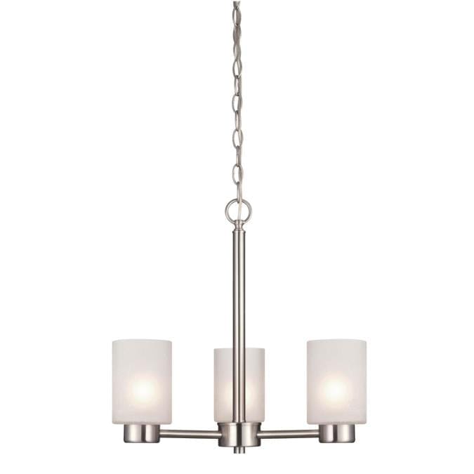 Westinghouse Westinghouse - Sylvestre Three-Light, Base E26 Medium - Brushed Nickel