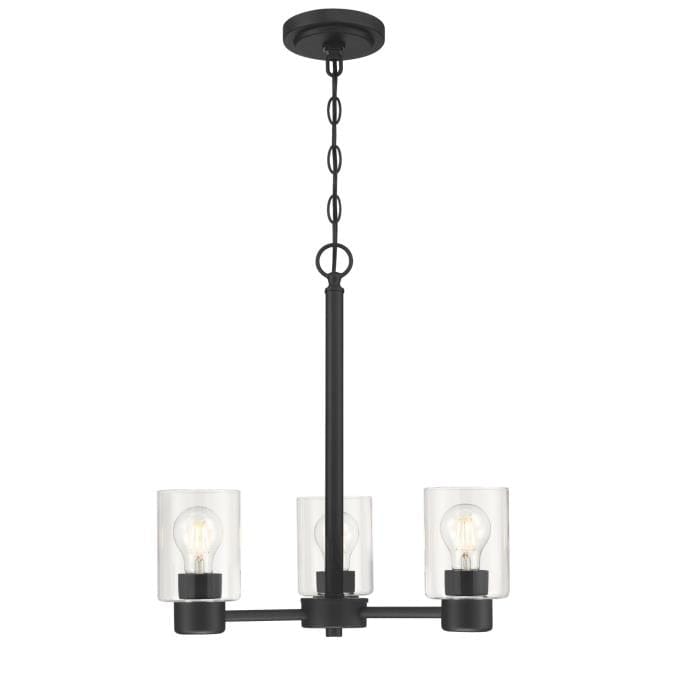 Westinghouse Westinghouse - Sylvestre Three-Light, Base E26 Medium - Matte Black