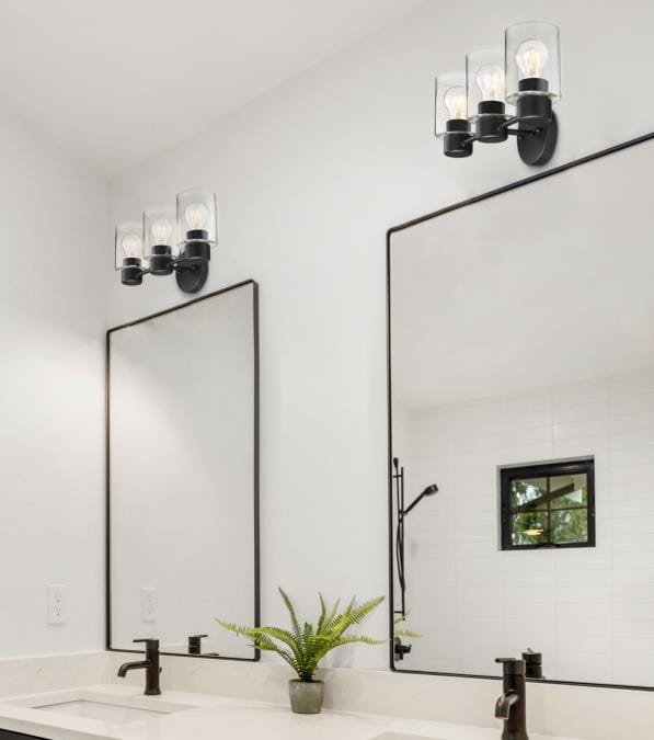 Westinghouse Westinghouse - Sylvestre, Three Light, Base E26 Medium - Matte Black