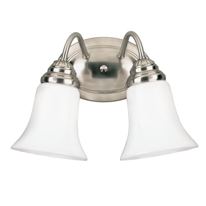Westinghouse Westinghouse - Trinity, Two Light, Base E26 Medium - Brushed Nickel