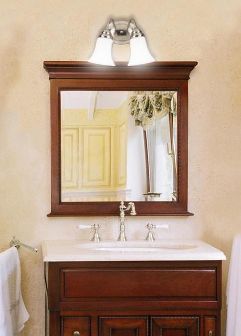 Westinghouse Westinghouse - Trinity, Two Light, Base E26 Medium - Brushed Nickel