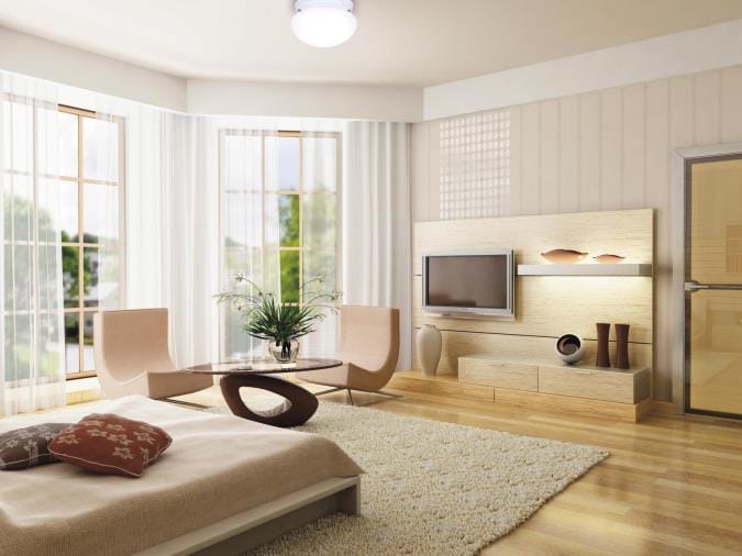 Westinghouse Westinghouse - Two-Light Indoor Flush-Mount, Base E26 Medium - White