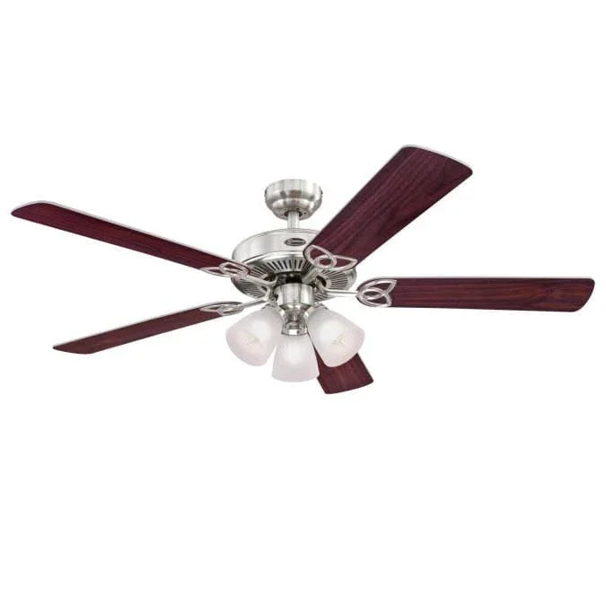 Westinghouse Westinghouse - Vintage, 52-Inch, Pull Chain Included, Integrated, 2700K, 4.5W - Brushed Nickel