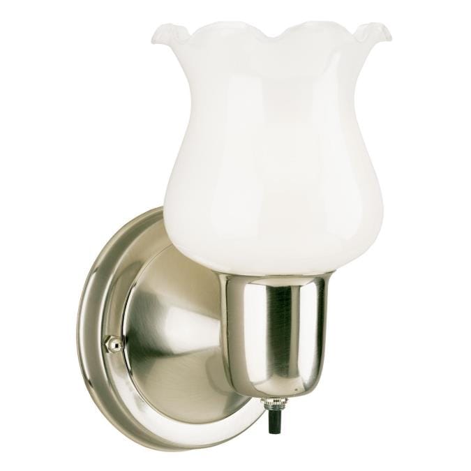 Westinghouse Westinghouse - Wall Fixture, One Light, Base E26 Medium - Brushed Nickel
