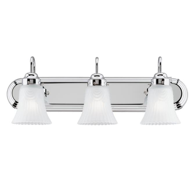 Westinghouse Westinghouse - Wall Fixture, Three Light, Base E26 Medium - Chrome Finish
