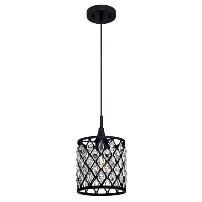 Westinghouse Westinghouse - Waltz Indoor Mini Pendant, Base E26 Lamp - Matte Black
