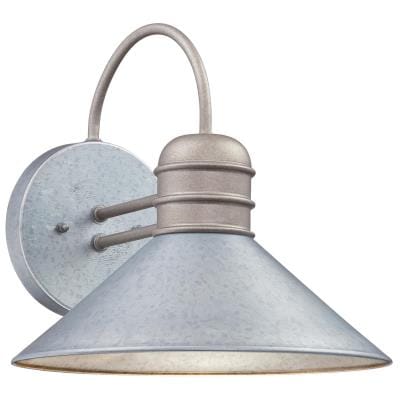 Westinghouse Westinghouse - Watts Creek, Wall Fixture, Base E26 Medium - Galvanized Steel