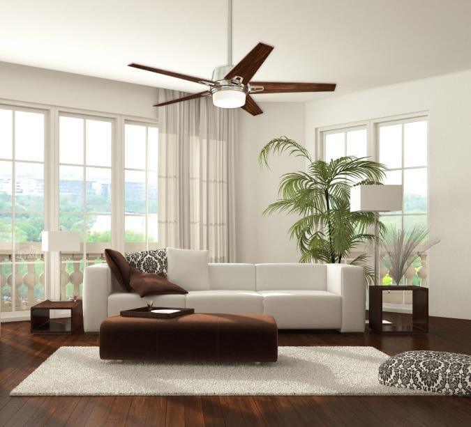 Westinghouse Westinghouse - Zephyr, 56 in, Integrated, 3000K, 8W - Brushed Nickel